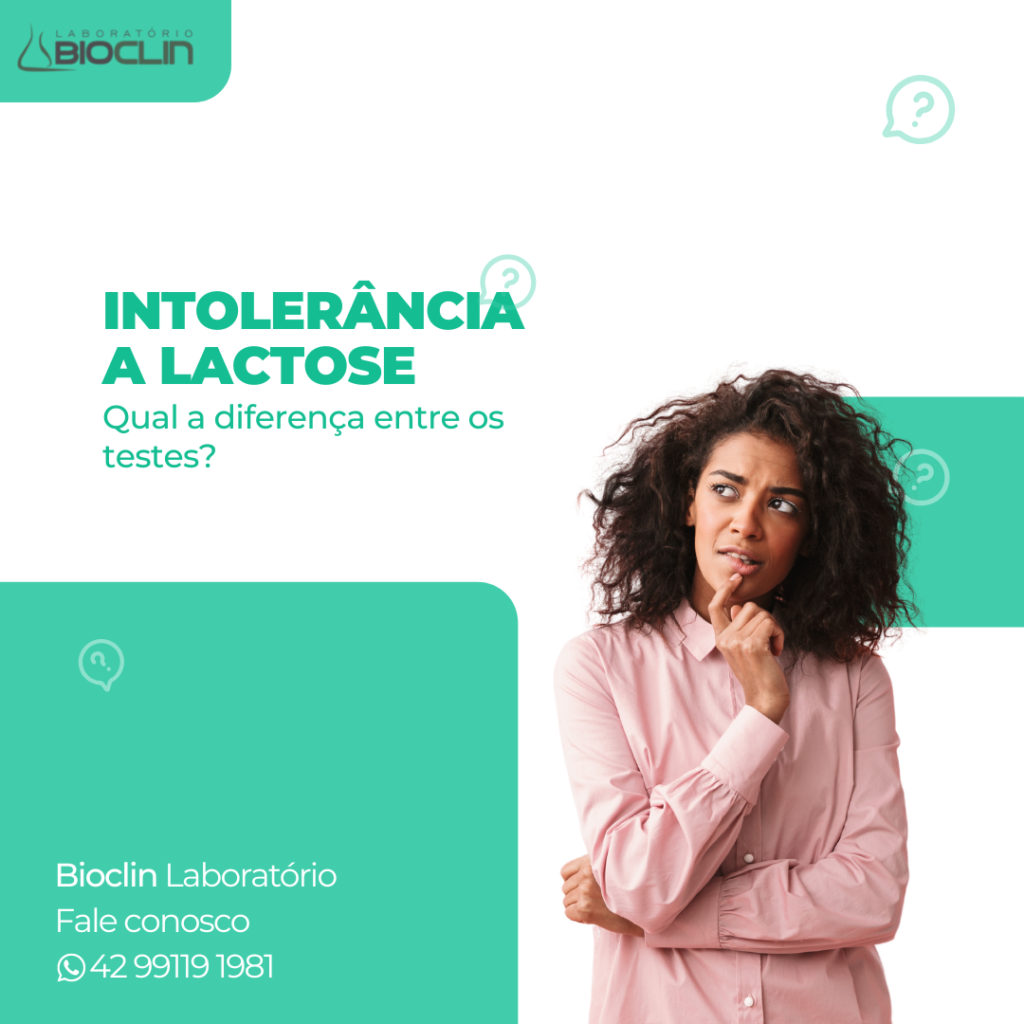 Intolerância a Lactose qual a diferença entre os testes Laboratório Bioclin